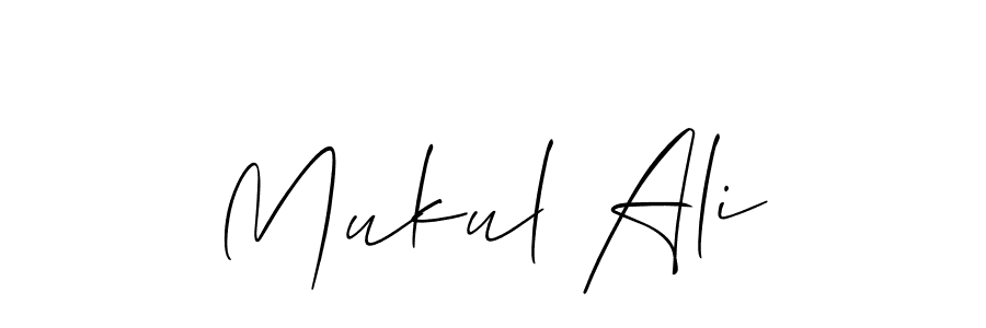 You can use this online signature creator to create a handwritten signature for the name Mukul Ali. This is the best online autograph maker. Mukul Ali signature style 2 images and pictures png