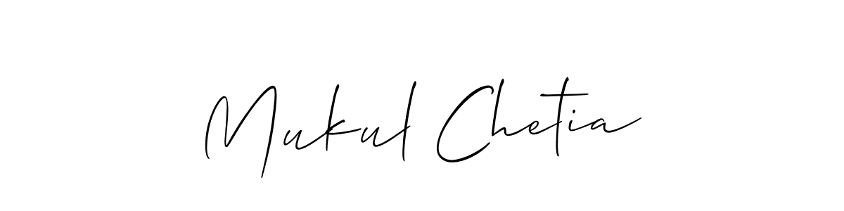 How to make Mukul Chetia name signature. Use Allison_Script style for creating short signs online. This is the latest handwritten sign. Mukul Chetia signature style 2 images and pictures png