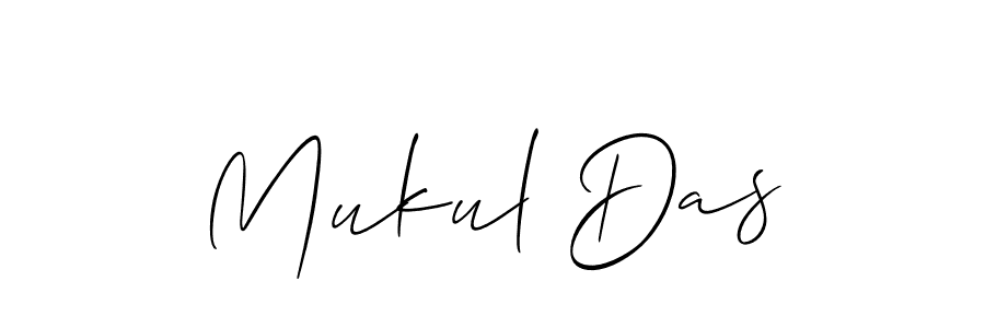 Make a beautiful signature design for name Mukul Das. With this signature (Allison_Script) style, you can create a handwritten signature for free. Mukul Das signature style 2 images and pictures png