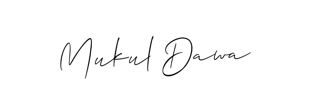 How to Draw Mukul Dawa signature style? Allison_Script is a latest design signature styles for name Mukul Dawa. Mukul Dawa signature style 2 images and pictures png