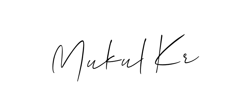 Also we have Mukul Kr name is the best signature style. Create professional handwritten signature collection using Allison_Script autograph style. Mukul Kr signature style 2 images and pictures png