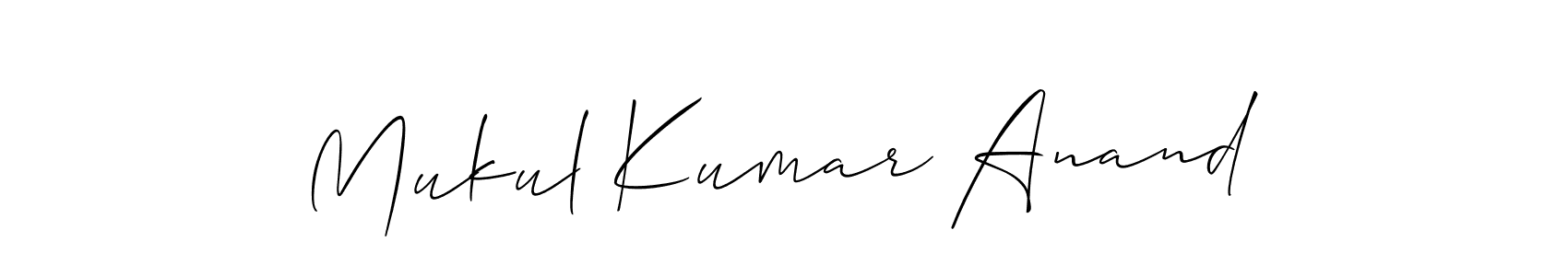 Mukul Kumar Anand stylish signature style. Best Handwritten Sign (Allison_Script) for my name. Handwritten Signature Collection Ideas for my name Mukul Kumar Anand. Mukul Kumar Anand signature style 2 images and pictures png