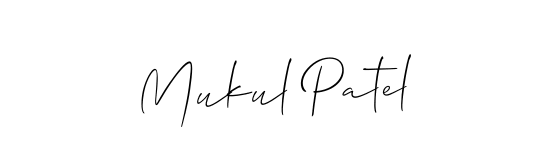 How to Draw Mukul Patel signature style? Allison_Script is a latest design signature styles for name Mukul Patel. Mukul Patel signature style 2 images and pictures png