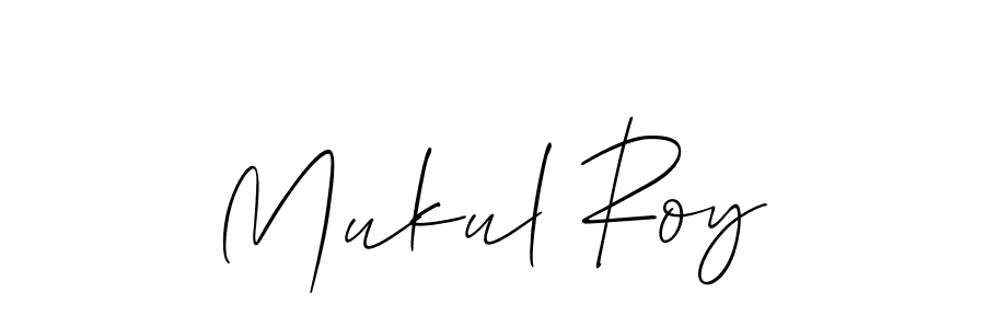 Make a beautiful signature design for name Mukul Roy. With this signature (Allison_Script) style, you can create a handwritten signature for free. Mukul Roy signature style 2 images and pictures png