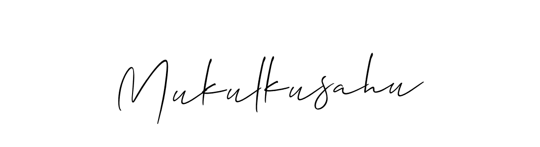 Mukulkusahu stylish signature style. Best Handwritten Sign (Allison_Script) for my name. Handwritten Signature Collection Ideas for my name Mukulkusahu. Mukulkusahu signature style 2 images and pictures png