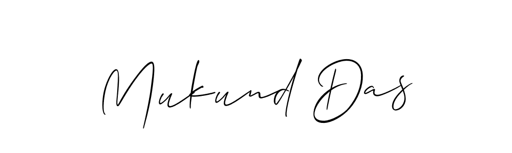 Make a short Mukund Das signature style. Manage your documents anywhere anytime using Allison_Script. Create and add eSignatures, submit forms, share and send files easily. Mukund Das signature style 2 images and pictures png