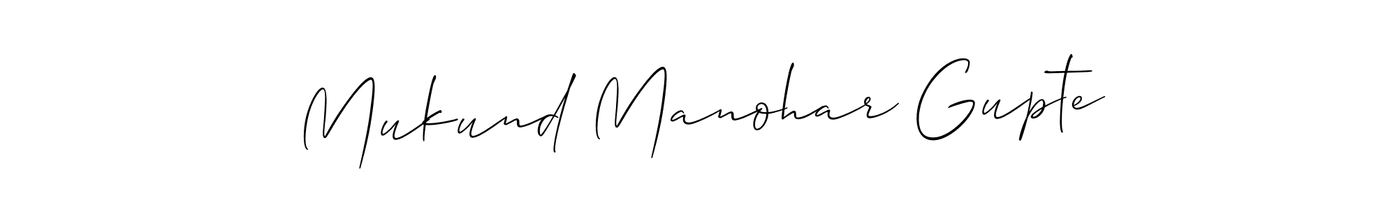 Once you've used our free online signature maker to create your best signature Allison_Script style, it's time to enjoy all of the benefits that Mukund Manohar Gupte name signing documents. Mukund Manohar Gupte signature style 2 images and pictures png