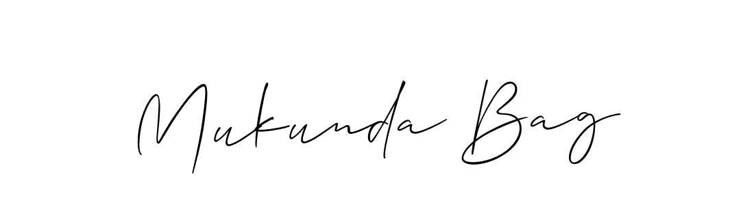 Make a short Mukunda Bag signature style. Manage your documents anywhere anytime using Allison_Script. Create and add eSignatures, submit forms, share and send files easily. Mukunda Bag signature style 2 images and pictures png