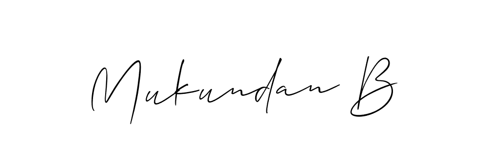 This is the best signature style for the Mukundan B name. Also you like these signature font (Allison_Script). Mix name signature. Mukundan B signature style 2 images and pictures png