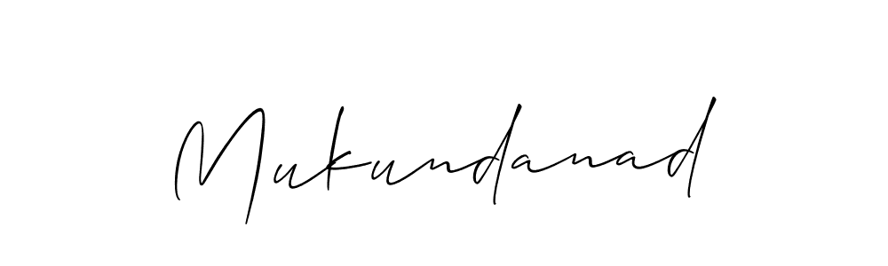 Once you've used our free online signature maker to create your best signature Allison_Script style, it's time to enjoy all of the benefits that Mukundanad name signing documents. Mukundanad signature style 2 images and pictures png