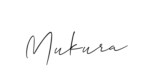 Create a beautiful signature design for name Mukura. With this signature (Allison_Script) fonts, you can make a handwritten signature for free. Mukura signature style 2 images and pictures png
