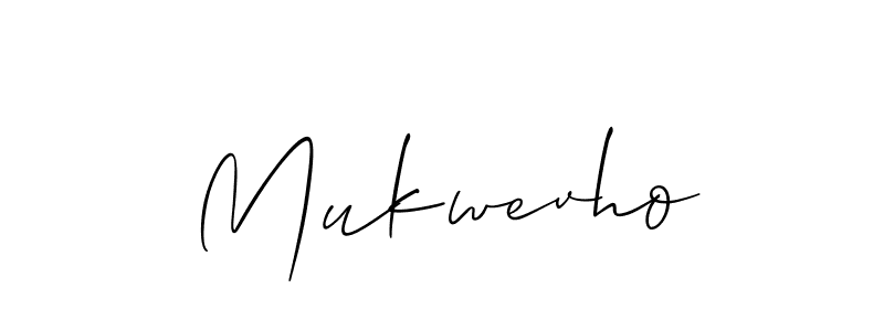 Mukwevho stylish signature style. Best Handwritten Sign (Allison_Script) for my name. Handwritten Signature Collection Ideas for my name Mukwevho. Mukwevho signature style 2 images and pictures png