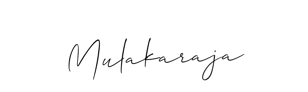 How to make Mulakaraja signature? Allison_Script is a professional autograph style. Create handwritten signature for Mulakaraja name. Mulakaraja signature style 2 images and pictures png
