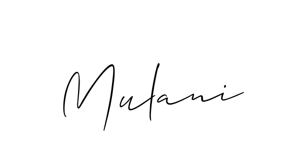 Make a short Mulani signature style. Manage your documents anywhere anytime using Allison_Script. Create and add eSignatures, submit forms, share and send files easily. Mulani signature style 2 images and pictures png