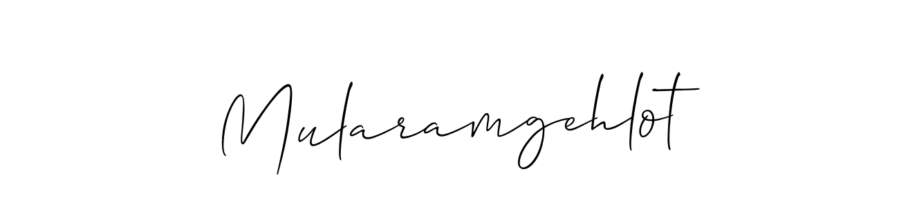 How to Draw Mularamgehlot signature style? Allison_Script is a latest design signature styles for name Mularamgehlot. Mularamgehlot signature style 2 images and pictures png