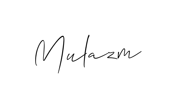 Allison_Script is a professional signature style that is perfect for those who want to add a touch of class to their signature. It is also a great choice for those who want to make their signature more unique. Get Mulazm name to fancy signature for free. Mulazm signature style 2 images and pictures png