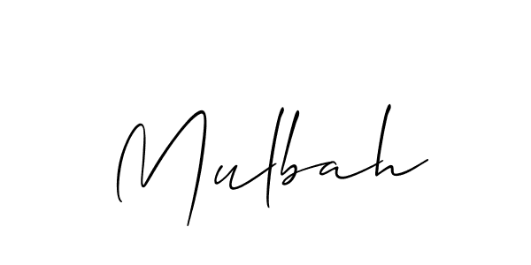 Also we have Mulbah name is the best signature style. Create professional handwritten signature collection using Allison_Script autograph style. Mulbah signature style 2 images and pictures png