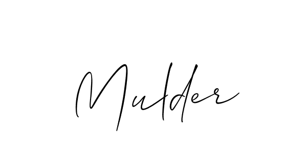 Mulder stylish signature style. Best Handwritten Sign (Allison_Script) for my name. Handwritten Signature Collection Ideas for my name Mulder. Mulder signature style 2 images and pictures png
