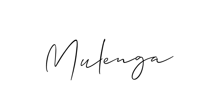 Best and Professional Signature Style for Mulenga. Allison_Script Best Signature Style Collection. Mulenga signature style 2 images and pictures png