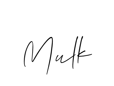 Allison_Script is a professional signature style that is perfect for those who want to add a touch of class to their signature. It is also a great choice for those who want to make their signature more unique. Get Mulk name to fancy signature for free. Mulk signature style 2 images and pictures png