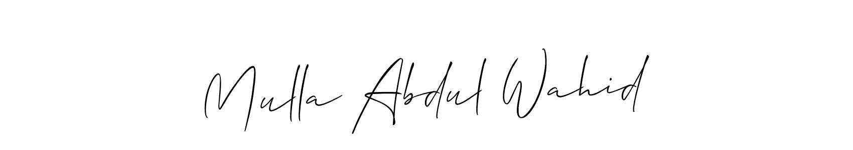 Here are the top 10 professional signature styles for the name Mulla Abdul Wahid. These are the best autograph styles you can use for your name. Mulla Abdul Wahid signature style 2 images and pictures png