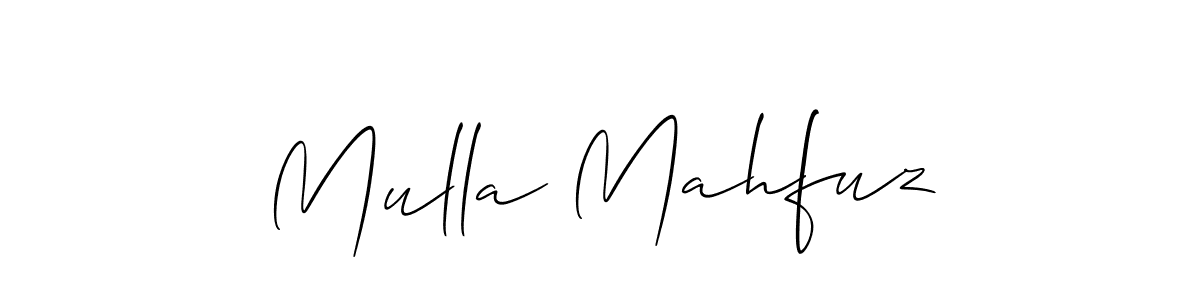 Also we have Mulla Mahfuz name is the best signature style. Create professional handwritten signature collection using Allison_Script autograph style. Mulla Mahfuz signature style 2 images and pictures png