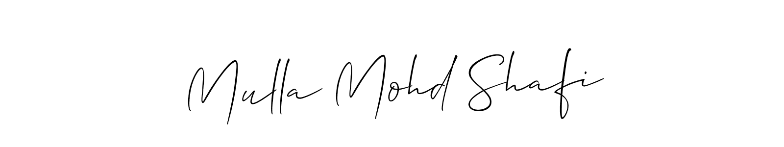 This is the best signature style for the Mulla Mohd Shafi name. Also you like these signature font (Allison_Script). Mix name signature. Mulla Mohd Shafi signature style 2 images and pictures png