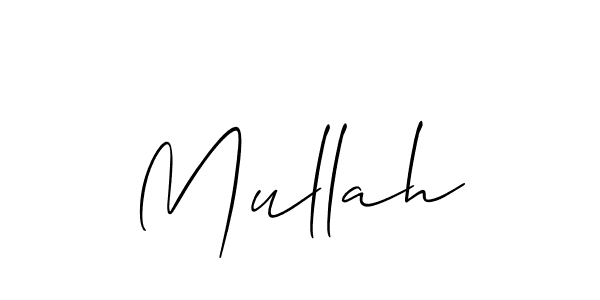 Use a signature maker to create a handwritten signature online. With this signature software, you can design (Allison_Script) your own signature for name Mullah. Mullah signature style 2 images and pictures png