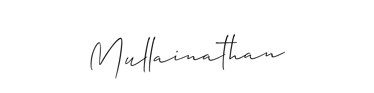 The best way (Allison_Script) to make a short signature is to pick only two or three words in your name. The name Mullainathan include a total of six letters. For converting this name. Mullainathan signature style 2 images and pictures png