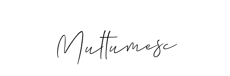 Create a beautiful signature design for name Multumesc. With this signature (Allison_Script) fonts, you can make a handwritten signature for free. Multumesc signature style 2 images and pictures png