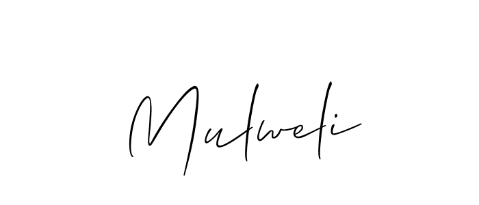 Allison_Script is a professional signature style that is perfect for those who want to add a touch of class to their signature. It is also a great choice for those who want to make their signature more unique. Get Mulweli name to fancy signature for free. Mulweli signature style 2 images and pictures png