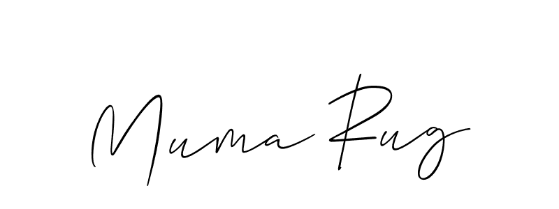 Design your own signature with our free online signature maker. With this signature software, you can create a handwritten (Allison_Script) signature for name Muma Rug. Muma Rug signature style 2 images and pictures png