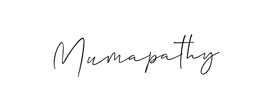 The best way (Allison_Script) to make a short signature is to pick only two or three words in your name. The name Mumapathy include a total of six letters. For converting this name. Mumapathy signature style 2 images and pictures png