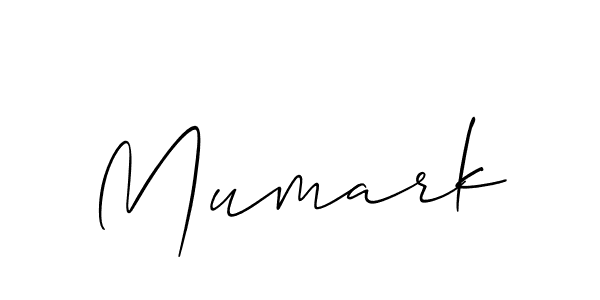 Create a beautiful signature design for name Mumark. With this signature (Allison_Script) fonts, you can make a handwritten signature for free. Mumark signature style 2 images and pictures png