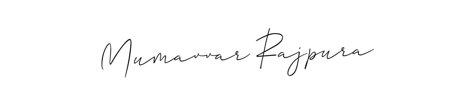 How to make Mumavvar Rajpura name signature. Use Allison_Script style for creating short signs online. This is the latest handwritten sign. Mumavvar Rajpura signature style 2 images and pictures png