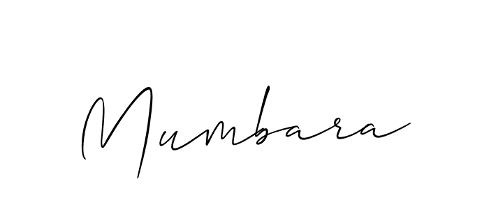 Also we have Mumbara name is the best signature style. Create professional handwritten signature collection using Allison_Script autograph style. Mumbara signature style 2 images and pictures png