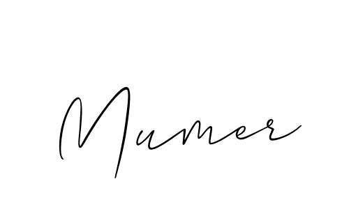 Also You can easily find your signature by using the search form. We will create Mumer name handwritten signature images for you free of cost using Allison_Script sign style. Mumer signature style 2 images and pictures png