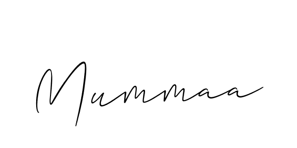 Mummaa stylish signature style. Best Handwritten Sign (Allison_Script) for my name. Handwritten Signature Collection Ideas for my name Mummaa. Mummaa signature style 2 images and pictures png