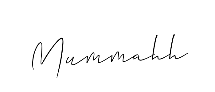 You should practise on your own different ways (Allison_Script) to write your name (Mummahh) in signature. don't let someone else do it for you. Mummahh signature style 2 images and pictures png