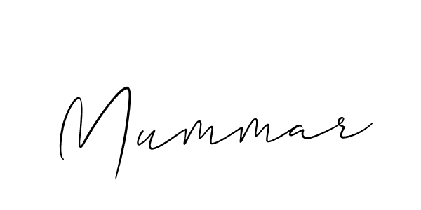 Use a signature maker to create a handwritten signature online. With this signature software, you can design (Allison_Script) your own signature for name Mummar. Mummar signature style 2 images and pictures png