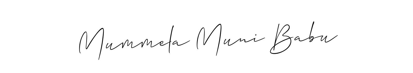 Make a beautiful signature design for name Mummela Muni Babu. Use this online signature maker to create a handwritten signature for free. Mummela Muni Babu signature style 2 images and pictures png