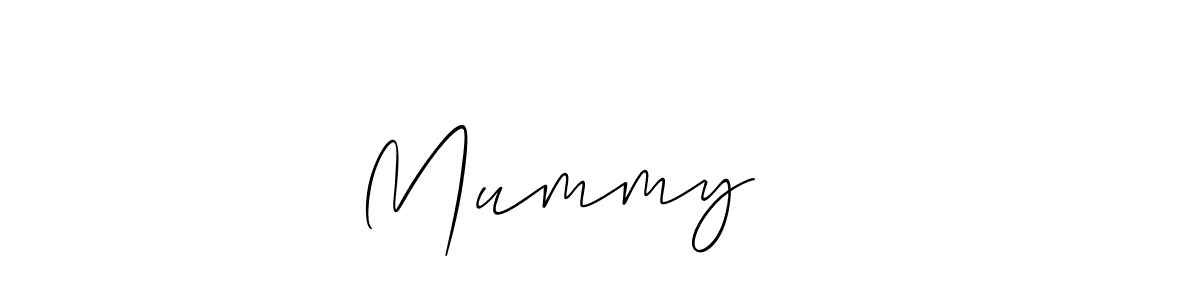 Make a short Mummy ❤️ signature style. Manage your documents anywhere anytime using Allison_Script. Create and add eSignatures, submit forms, share and send files easily. Mummy ❤️ signature style 2 images and pictures png