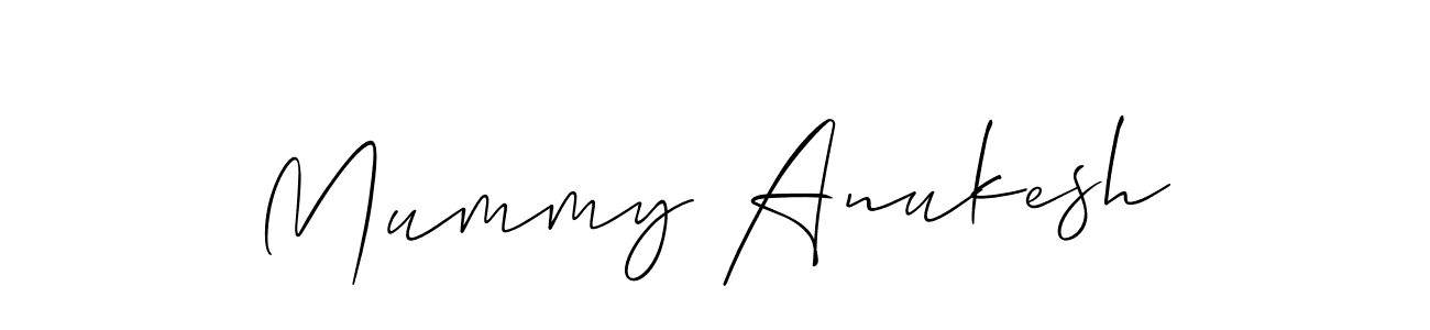 It looks lik you need a new signature style for name Mummy Anukesh. Design unique handwritten (Allison_Script) signature with our free signature maker in just a few clicks. Mummy Anukesh signature style 2 images and pictures png