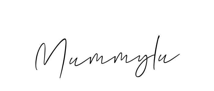 The best way (Allison_Script) to make a short signature is to pick only two or three words in your name. The name Mummylu include a total of six letters. For converting this name. Mummylu signature style 2 images and pictures png