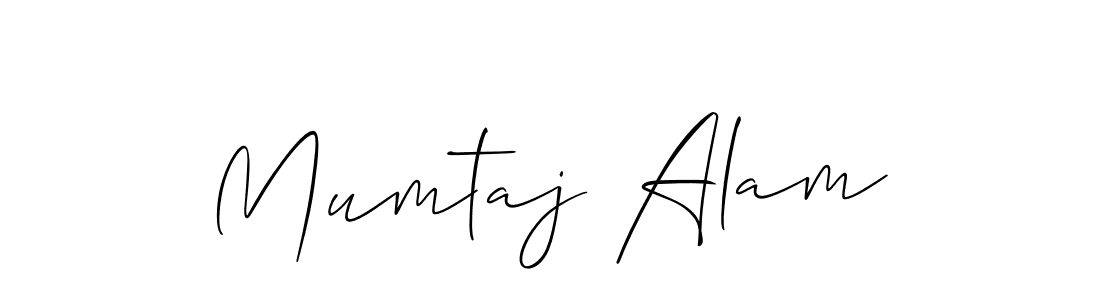 How to make Mumtaj Alam signature? Allison_Script is a professional autograph style. Create handwritten signature for Mumtaj Alam name. Mumtaj Alam signature style 2 images and pictures png