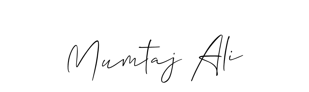 Create a beautiful signature design for name Mumtaj Ali. With this signature (Allison_Script) fonts, you can make a handwritten signature for free. Mumtaj Ali signature style 2 images and pictures png