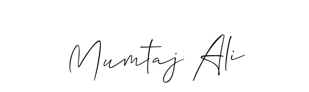 How to make Mumtaj Ali signature? Allison_Script is a professional autograph style. Create handwritten signature for Mumtaj Ali name. Mumtaj Ali signature style 2 images and pictures png