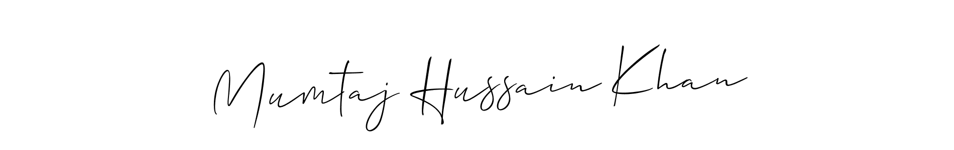 Mumtaj Hussain Khan stylish signature style. Best Handwritten Sign (Allison_Script) for my name. Handwritten Signature Collection Ideas for my name Mumtaj Hussain Khan. Mumtaj Hussain Khan signature style 2 images and pictures png