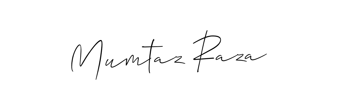 How to make Mumtaz Raza signature? Allison_Script is a professional autograph style. Create handwritten signature for Mumtaz Raza name. Mumtaz Raza signature style 2 images and pictures png