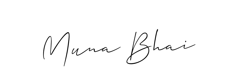 The best way (Allison_Script) to make a short signature is to pick only two or three words in your name. The name Muna Bhai include a total of six letters. For converting this name. Muna Bhai signature style 2 images and pictures png